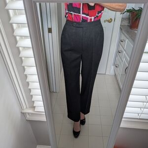 Charcoal Gray Evan Picone Wool Pants